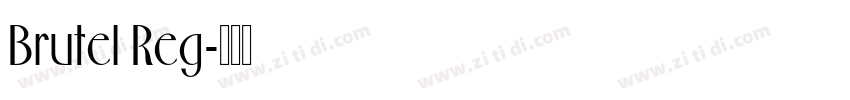 Brutel Reg字体转换